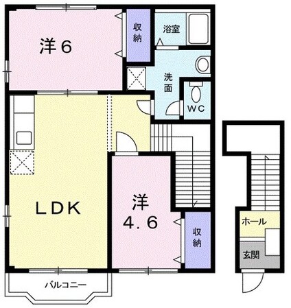 ヴィオレッテＴ・Ｕ－Ｄの物件間取画像